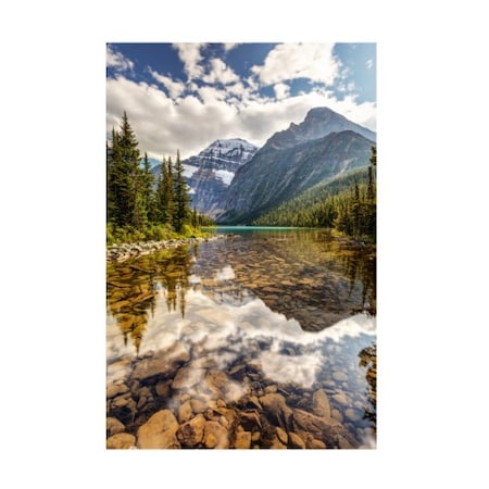 Pierre Leclerc 'Edith Cavell Lake' Canvas Art,16x24